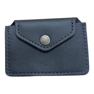 Portland Leather Goods Black Lovebug Wallet Classic Mini Card Case ID Pocket New